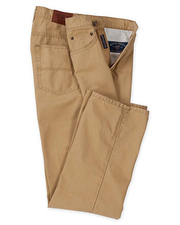 Weathered Canvas 5-Pocket Jeans