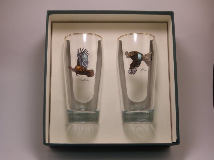 Upland Gamebirds, Beer Glass, 20oz - Click Image to Close