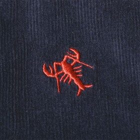 Beachcomber Corduroy Pant Nantucket Navy with Lobster